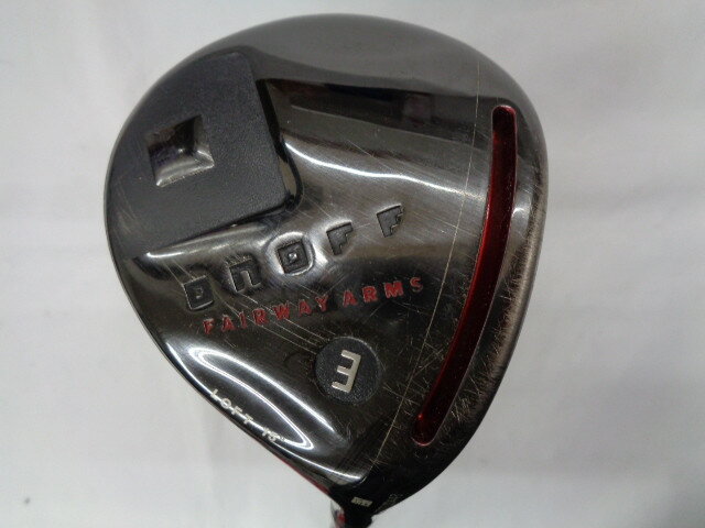 【中古】グローブライド ONOFF FAIRWAY ARMS KURO 2017 (W3) フェアウェイウッド 3W 15° Sフレックス 43.25インチ ヘッドカバーあり SMOOTH KICK MP-617F Dランク 右利き用 GLOBERIDE ゴルフクラブ ゴルフドゥ ゴ