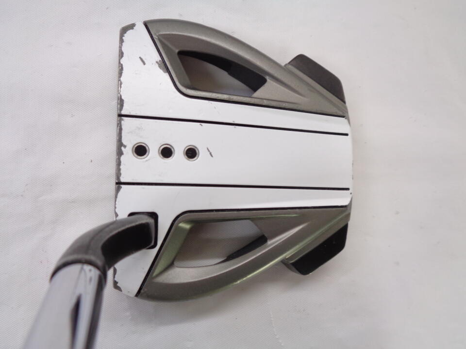 【中古】テーラーメイド Spider EX PLATINUM/WHITE FLOW NECK パター 34.0インチ オリジナルスチール Dランク 右利き用 Taylormade ゴルフクラブ ゴルフドゥ ゴルフ用品 GOLF DO 中古ゴルフクラブ