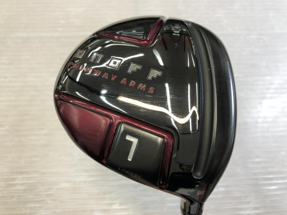 【中古】グローブライド ONOFF FAIRWAY ARMS AKA 2022 フェアウェイウッド 7W 21° SRフレックス 41.5インチ ヘッドカバーあり Speeder EVOLUTION6FW リシャフト品 Dランク 右利き用 GLOBERIDE ゴルフクラブ ゴル