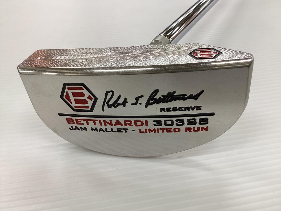 【中古】ベティナルディ Signature JAM MALLET CENTER パター Sフレックス 34.0インチ ヘッドカバーあり オリジナルスチール Cランク 右利き用 BETTINARDI ゴルフクラブ ゴルフドゥ ゴルフ用品 GOLF DO 中