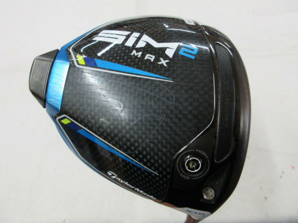 【中古】テーラーメイド SIM2 MAX ドライバー 10.5° Sフレックス 45.75インチ ヘッドカバーあり TENSEI..