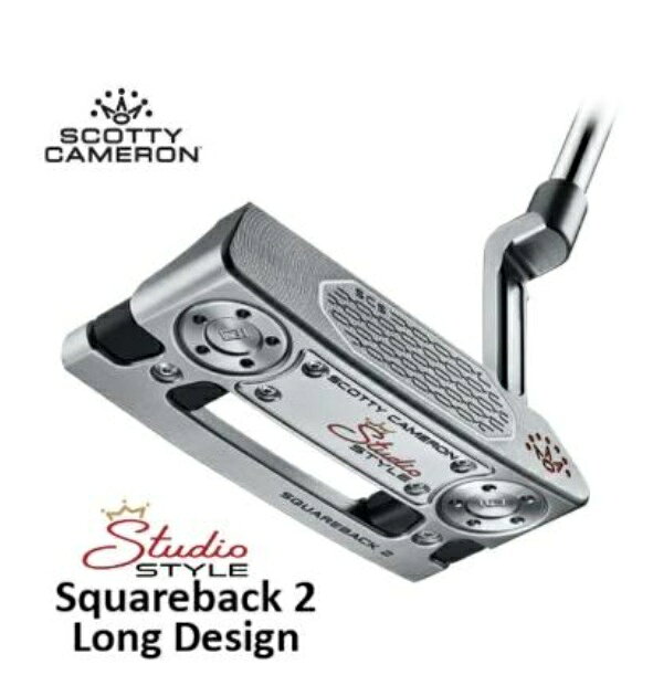 ブレードスタイルのミッドサイズヘッドのスクエアバック2に38inchカウンターバランスのシャフトを装着したパター やや硬めのシャフトと重めの17inchノンテーパーグリップでしっかりしたフィーリングと安定性を実現。