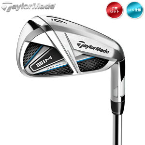 右用 テーラーメイド 2020年 SIM MAX アイアンセット 7本 (#4-9,Pw) Fujikura Ventus Blue カーボンシャフト US仕様 TaylorMade 20 シム マックス【あす楽対応】