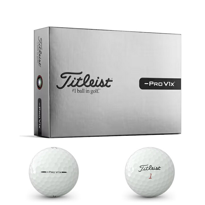 2026 タイトリスト PRO V1x レフトダッシュ ゴルフボール 1ダース (12球入り) 日本仕様 ホワイト Titleist プロ V1x Left Dash【あす楽対応】