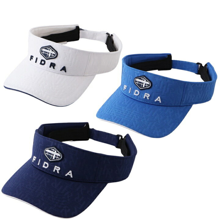 FIDRA - 【送料無料】フィドラ ベルオアシスエンボス アジャスタブル サンバイザー FD5TVD06 ( ホワイト / ブルー / ネイビー ) 日本仕様 FIDRA 帽子 メンズ【あす楽対応】