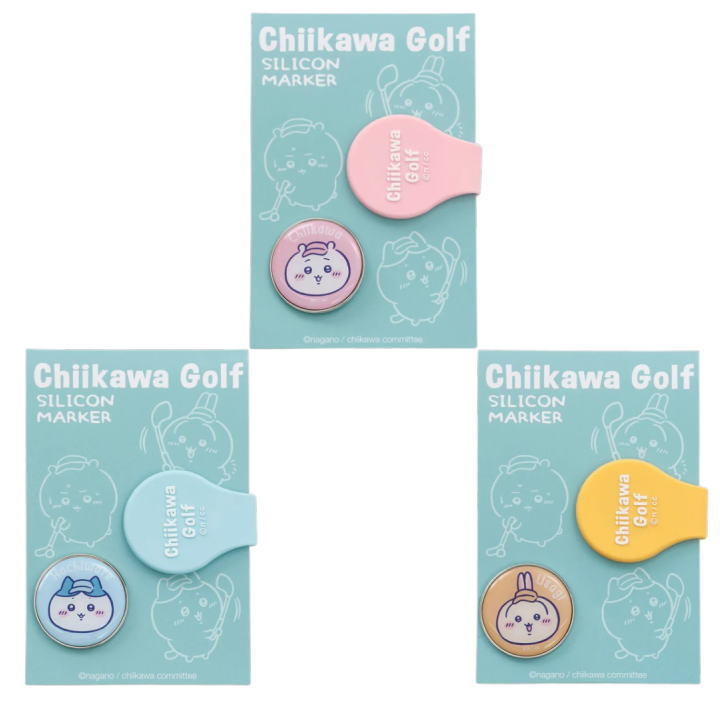 치이카와 GOLF 치이카와 골프 실리콘 클립 마커 ( 치이카와 /하치와레/ 토끼 )[택배·메일편 선택할 수 있습니다][내일 락 대응]