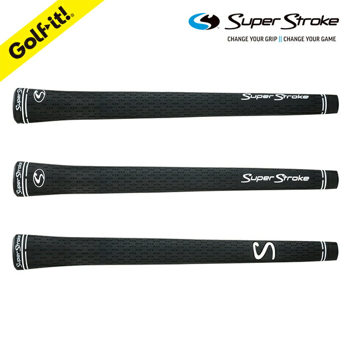 スーパーストローク エステック ミッドSuper Stroke S-Tech MID SIZEブラック バックラインありゴルフ グリップ アイアン ウッドLITE(ライト)GR-218