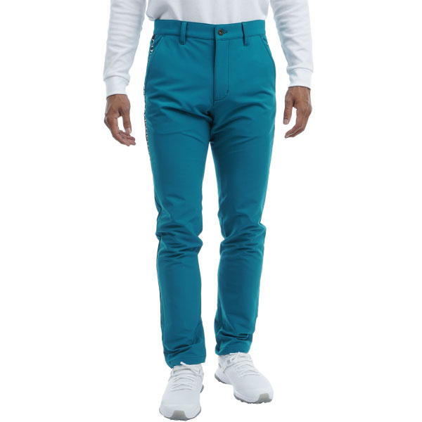 30%OFF セール 裾上げ対象商品 アドミラルゴルフ メンズ ロングパンツ 撥水 ストレッチ 大きいサイズ有 サイドロゴ テーパードパンツ ADMA299 Admiral ゴルフウェア
