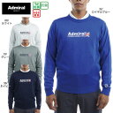 セール 30%OFF アドミラルゴルフ メンズ フロントロゴ クルーネックニット 長袖 ADMA264 Admiral Golf 大きいサイズ有 発熱 抗菌 防...