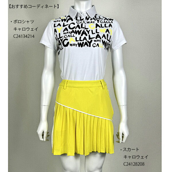 セール ゴルフウェア ゴルフシャツ 半袖シャツ C24134214 レディース キャロウェイ ポロシャツ ストレッチ 大きいサイズ有 CALLAWAY callaway