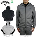 キャロウェイ セール キャロウェイ メンズ フルジップスウェットパーカー C22217100 CALLAWAY callaway 大きいサイズ有 抗菌 ゴルフウェア スウェット パーカー