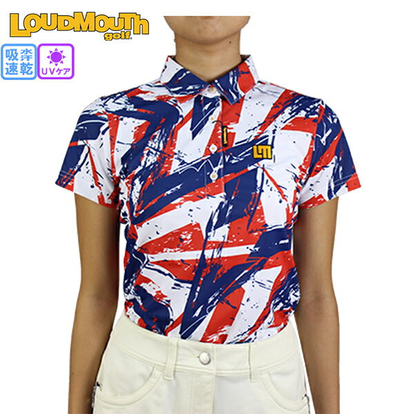 セール ラウドマウス 半袖ポロシャツ 771650-298 レディース UrbanPatriot アーバンパトリオット 大きいサイズ有 ゴルフウエア UVカット 吸汗速乾 LOUDMOUTH