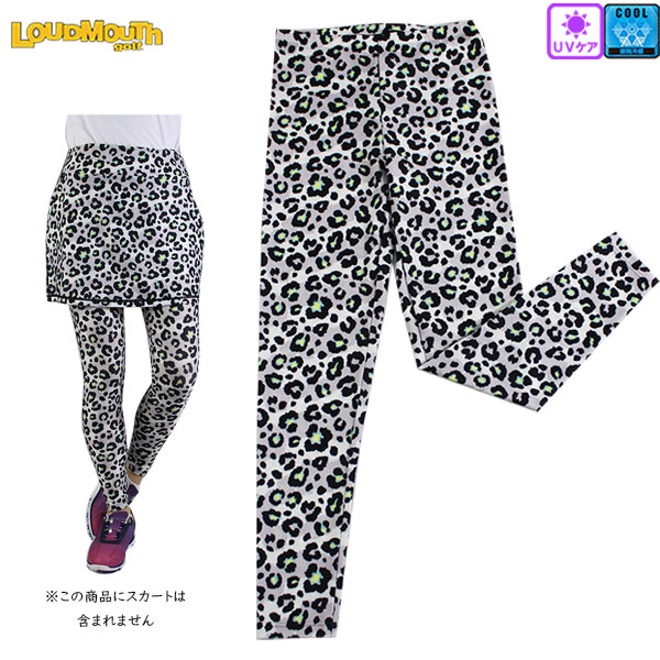 ラウドマウス レギンス 大きいサイズ有 771950-286 Snow leopard スノーレオパード UV 接触冷感 ロゴ ストレッチ LOUDMOUTH loudmouth