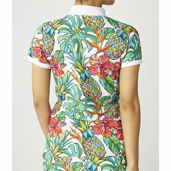 【ネコポス対象】セール ゴルフウェア ゴルフシャツ モックネックシャツ ラウドマウス 764655-402 レディース トロピカルパイン Tropical Pine ECO防透スムース UVカット 接触冷感 LOUDMOUTH