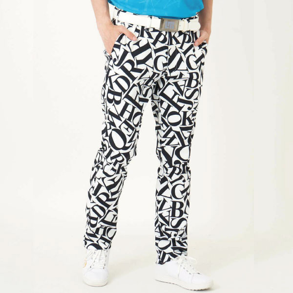 【裾上げ対象商品】セール ラウドマウス ロングパンツ メンズ 772300-332 アルファベットスープ Alphabet Soup UVカット ストレッチ loudmouth ゴルフ メンズウエア ゴルフパンツ 大きいサイズ LOUDMOUTH