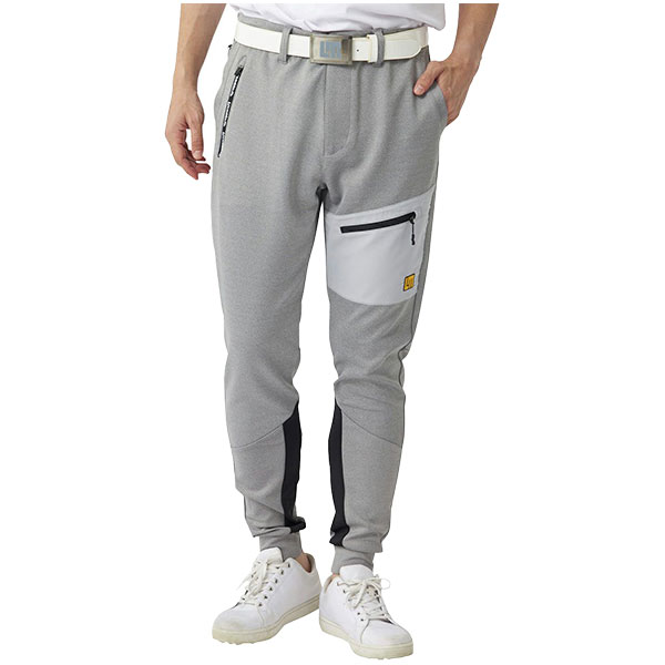 ゴルフウェア ジョガーパンツ ラウドマウス 773306 メンズ 吸汗速乾 UVカット 大きいサイズ有 ダンボールニット LOUDMOUTH muji 無地