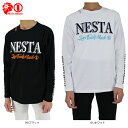 セール ネスタブランド 長袖 ロングTシャツ 201NB1102 バックスクエアロゴ刺繍ロングTシャツ NESTA BRANDロンT 大きいサイズ メンズ ゴルフ Nesta Brand