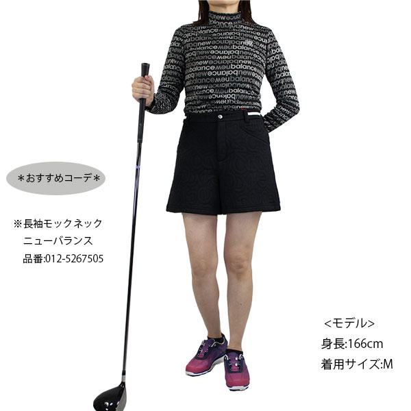 ゴルフウェア キュロットパンツ ニューバランスゴルフ 012-5239504 レディース 25秋冬 ロゴキルト new balance golf