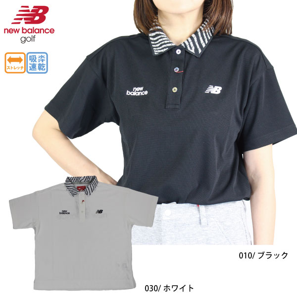 樂天商城 - ゴルフウェア ゴルフシャツ ポロシャツ H/SLEEVE ビッグポロシャツ ニューバランス 012-6160501 レディース 26春夏 newbalance GO