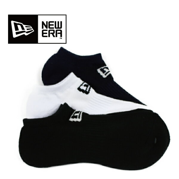 【ネコポス】ニューエラ ソックス 11531691 靴下 ショート丈 メンズ レディース 男女兼用 ユニセックス 3足セット ブラック/ホワイト/ネイビー ne...