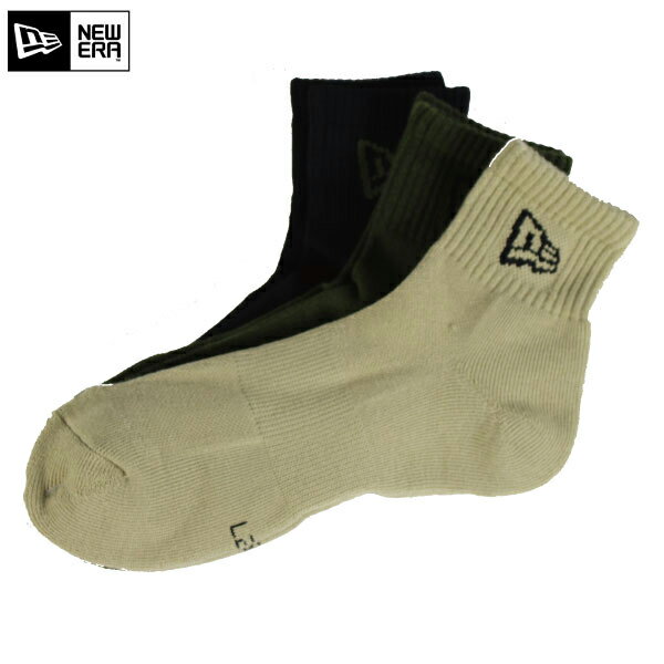 【ネコポス】ニューエラ ソックス アンクル 3ペア ミリタリーパック マルチ 12674030 アンクル丈 メンズ レディース 男女兼用 ユニセックス 3足セッ...