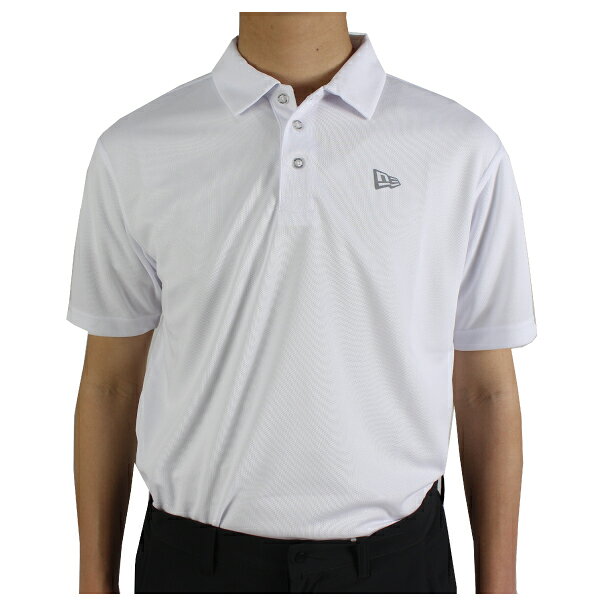 ニューエラ 半袖　ポロシャツ　メンズ　13061588 13061590　 大きいサイズ有 ホワイト　ブラック　NEWERA GOLFウェア　UVカット　抗菌　吸水速乾　帯電防止加工