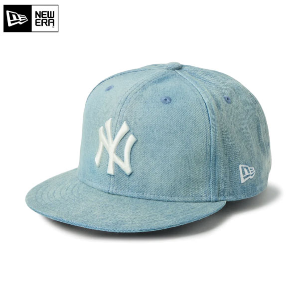 乐天商城 - ゴルフキャップ ゴルフアクセサリー ニューエラ 14744811 26春夏 9FIFTY ニューヨーク・ヤンキース ウォッシュドデニム 帽子 ユニセックス スナップバック NEWERA