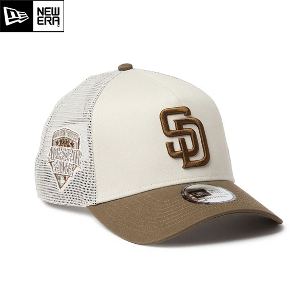 ゴルフキャップ 帽子 ニューエラ 14744879 26春夏 9FORTY A-Frame トラッカー MLB Side Patch サンディエゴ・パドレス ユニセックス スナップバック NEWERA