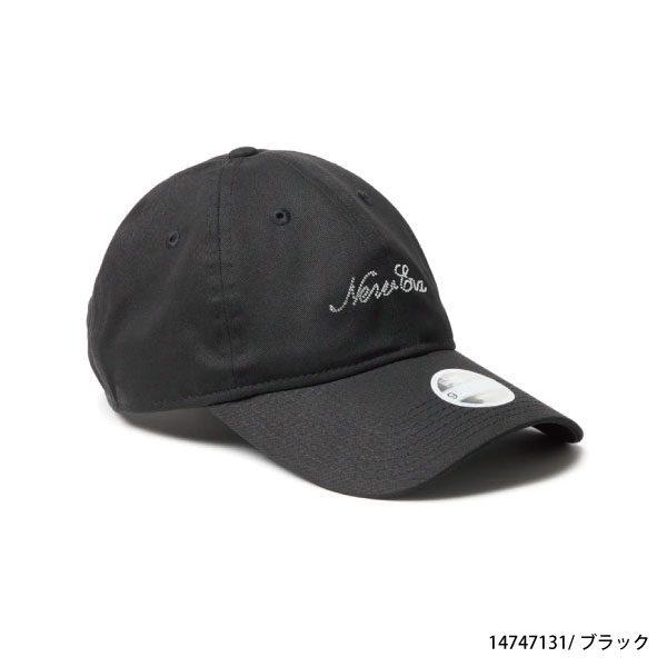 ゴルフキャップ ゴルフアクセサリー ニューエラ 14747130 14747131 26春夏 9TWENTY ロングバイザー Rhinestone ラインストーン スクリプトロゴ レディース 3