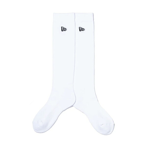【ネコポス対象】ソックス ハイソックス ホワイト ニューエラ 13704829 25春夏 靴下 膝下 抗菌 防臭 ウィメンズ レディース