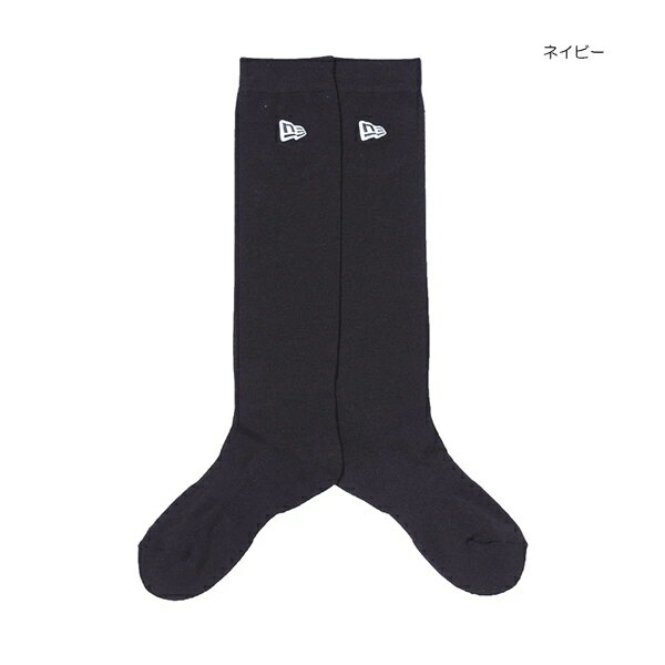【ネコポス対象】ソックス ハイソックス ネイビー ニューエラ 14147943 25春夏 靴下 膝下 抗菌 防臭 ウィメンズ レディース