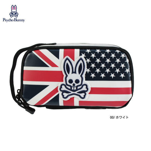 セール サイコバニー Anglo American FLAG SPORT フェアウェイポーチ PBMG0FEH Psycho Bunny トリコロール配色デザイン メンズ レディース ポーチ 小物 アクセサリー