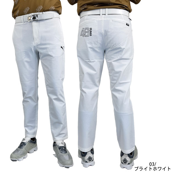 セール プーマゴルフ 4wayストレッチジップ付きパンツ 大きいサイズ有 ロングパンツ メンズ 539338 ストレッチ ゴルフウエア ゴルフ 快適 おしゃれ あったかパンツ