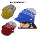 【50%OFF】 Rosasen ロサーセン 046-56000 つば付きニットキャップ ゴルフアクセサリー ユニセックス 秋冬 帽子 プレゼント【ラッキーシール対応】