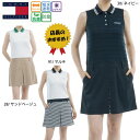 ゴルフウェア ノースリーブ コンビシャツワンピース トミーヒルフィガー THLA526 レディース 25春夏 吸水速乾 抗菌防臭 UV ストレッチ TOMMY ...
