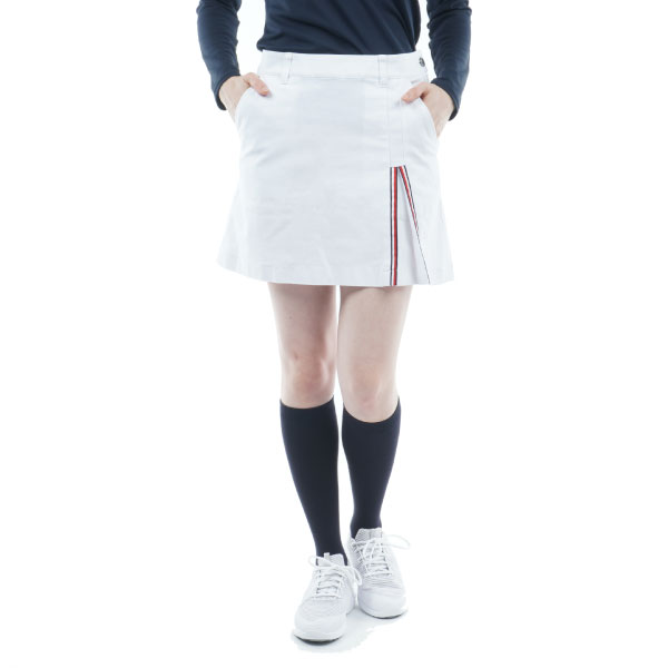 セール トミーヒルフィガー レディース グローバルストライプ ベーシックスカート THLA267 ストレッチ 起毛素材 TOMMY HILFIGER 温か素材