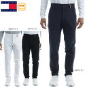 裾上げ対象商品 セール トミーヒルフィガー メンズ ストレッチ テーパードパンツ THMA295 大きいサイズ有 TOMMY HILFIGER 無地 ロングパン...