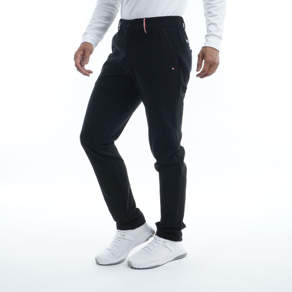 CORSIA GOLFの裾上げ対象商品 セール トミーヒルフィガー メンズ ストレッチ テーパードパンツ THMA295 大きいサイズ有 TOMMY HILFIGER 無地 ロングパンツ｜アングル3