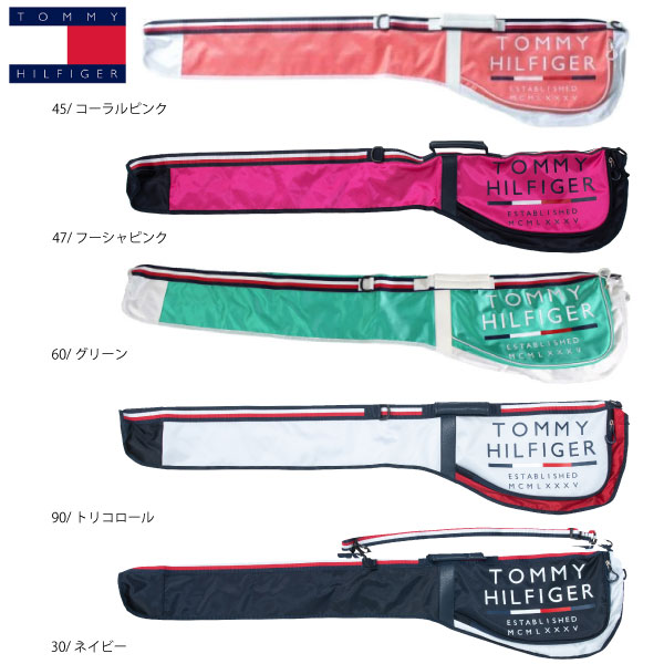 トミーヒルフィガー ミックスマテリアル クラブケース THMG1FK1 46インチ TOMMY HILFIGER ユニセックス ゴルフアクセサリー ネイビー コーラルピンク グリーン トリコロール