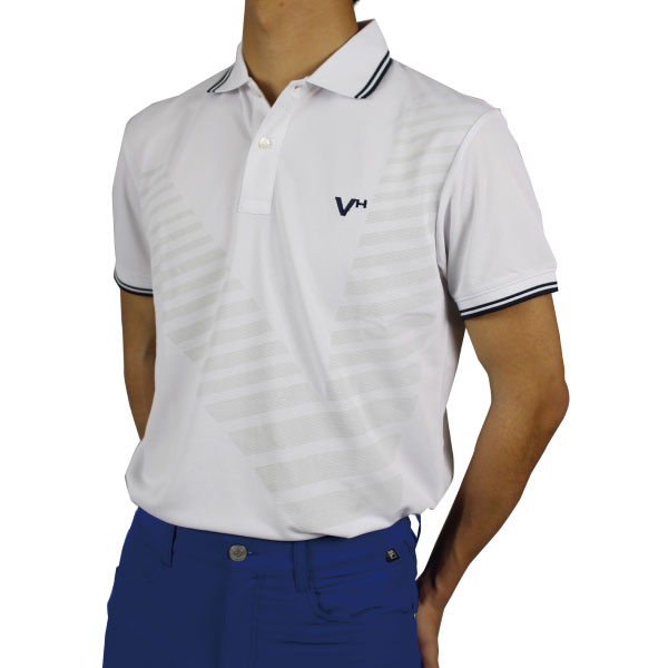 【50%OFF】 ビバハート ゴルフウェア メンズ 半袖 ポロシャツ 大きいサイズ011-29340 鹿の子ポロシャツ 吸水速乾 涼しい 接触冷感 UV VIVA HEART