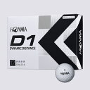 本間ゴルフ HONMA D1ゴルフボール BT22011ダース 12球入り (ホワイト)