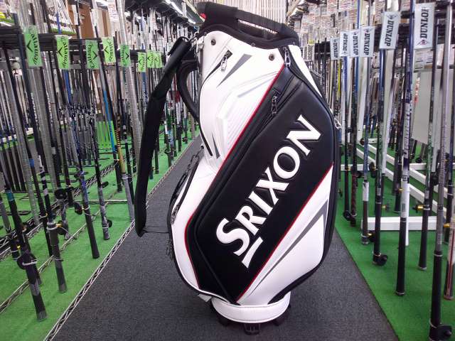 【中古/使用感あり】Srixon ゴルフキャディバッグ 黒 キャディバッグ(【男性】キャディバッグ)|SRIXON(ダンロップ) GGC-S166