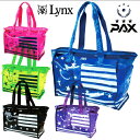 【超ポイントバック祭 ポイント3倍】 リンクス Lynx パクス スケルトン ゴルフ トートバッグ ( ブルー / ピンク / イエロー / ブラック / パープル ) lx-pax-tb-01