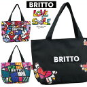 ROMERO BRITTO ロメロ ブリット トートバック Sサイズ 幅35cm マチ10cm 高22cm ブラック オールハート オールブロック 立体的刺繍ロゴ付き