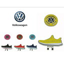 フォルクスワーゲン Volkswagen ゴルフ マーカー シューズタイプ マグネット式 クリップ付き ( イエロー / ネイビー / ピンク / グリーン /...