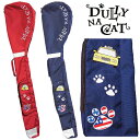 DULLY NA CAT ダリーナキャット クラブケース 2023年モデル ゴルフ 5～7本収納 全長123cm 小物収納ポケット 手持ちハンドル ショルダーベルト付き レッド ネイビー