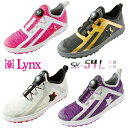 【 お買い物マラソン 期間中 ポイント5倍 】 リンクス Lynx レディース スパイクレス ゴルフ シューズ スリッポン 3E ダイヤル式 ( 21.5cm / 22cm / 22.5cm / 23cm / 23.5cm / 24cm / 24.5cm / 25cm ) lx-sk-54l(4)