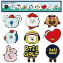 BT21 HOLE IN ONE LUCKY7 ビーティーイシビル ホールインワン ラッキー7 ボールマーカーセット (マーカー7個 クリップ2個) 化粧箱入り マグネット式 KOYA RJ SHOOKY MANG CHIMMY TATA COOKY