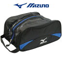 【 お買い物マラソン 期間中 ポイント5倍 】 ミズノ MIZUNO ゴルフ シューズケース メンズ 1足入れ ブラック×ブルー m-45so-80937