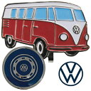 フォルクスワーゲン Volkswagen ゴルフ マーカー クリップ 付き マグネット レッド ( ワーゲンバス ) vwap-4754